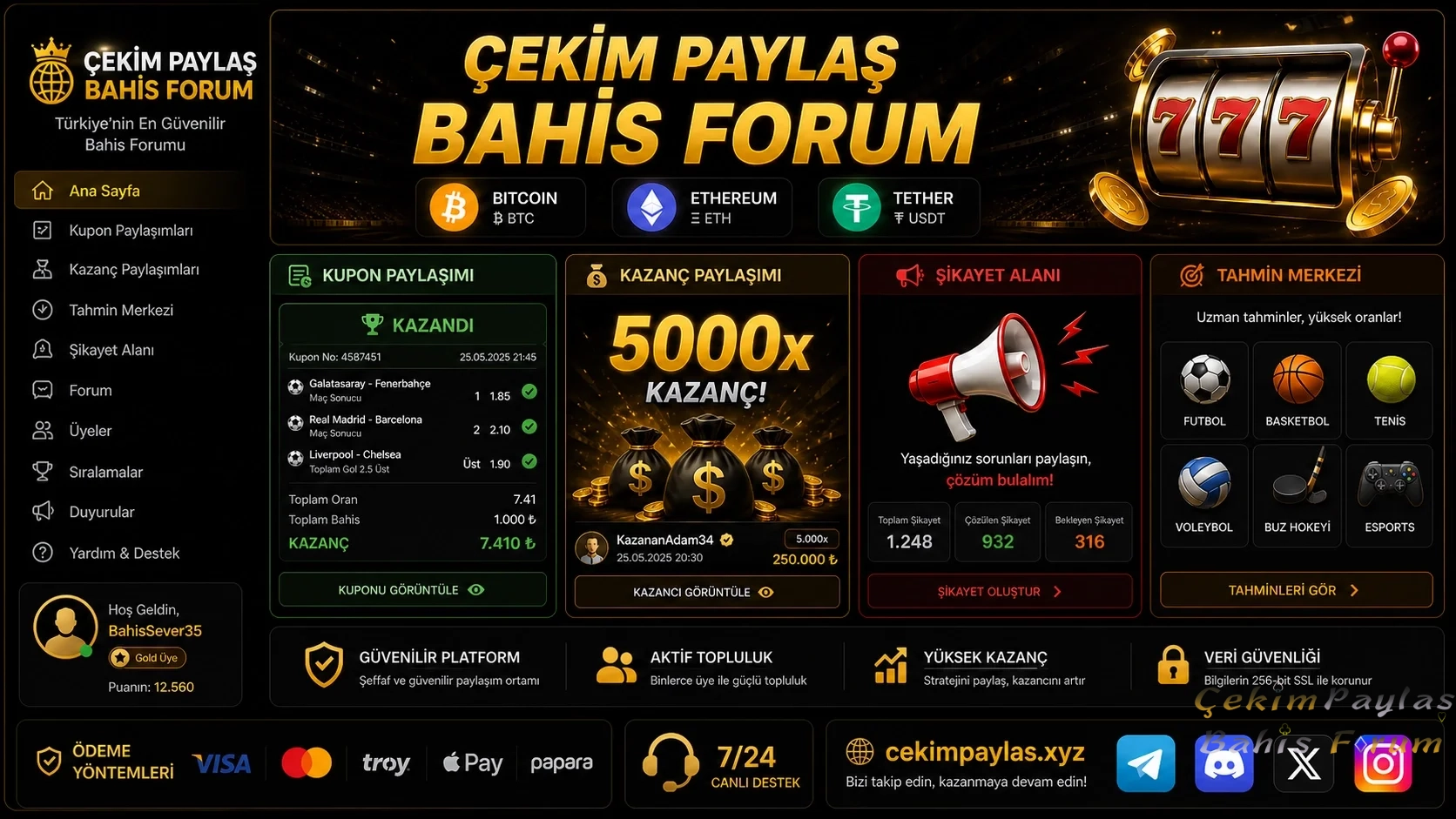 Çekim paylaş bahis forumları